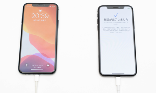 iPhoneでデータの直接転送を完了する