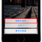 iPhoneのSafariでWeb画像を保存する