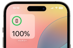 iPhoneのホーム画面でバッテリー残量を大きく表示する