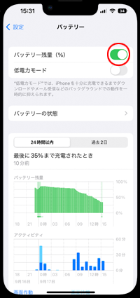 Iphone X Xs Xr 11 12で残量バッテリーを数値 で表示する方法 Iphone Wave